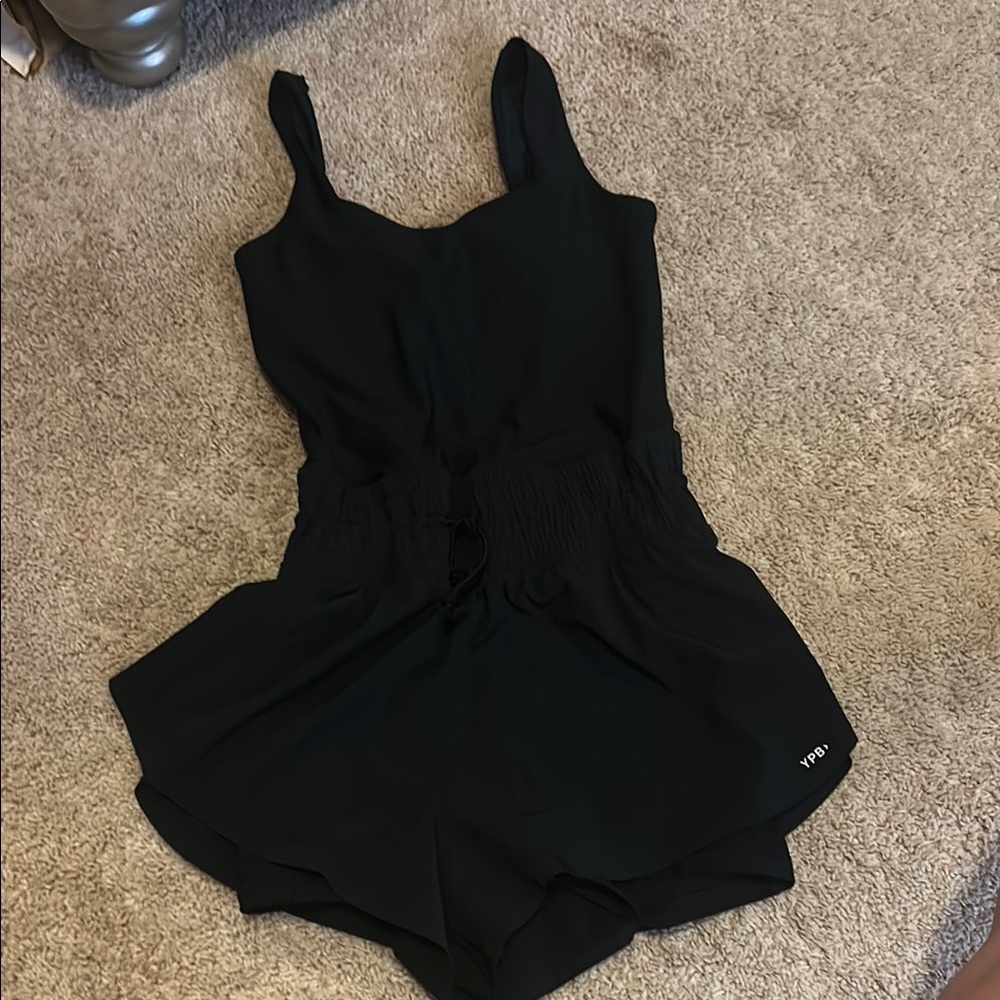 Black Athletic Romper